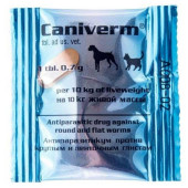 Caniverm / Каниверм -  за вътрешно обезпаразитяване на кучета, 1 таблетка за 10кг. 